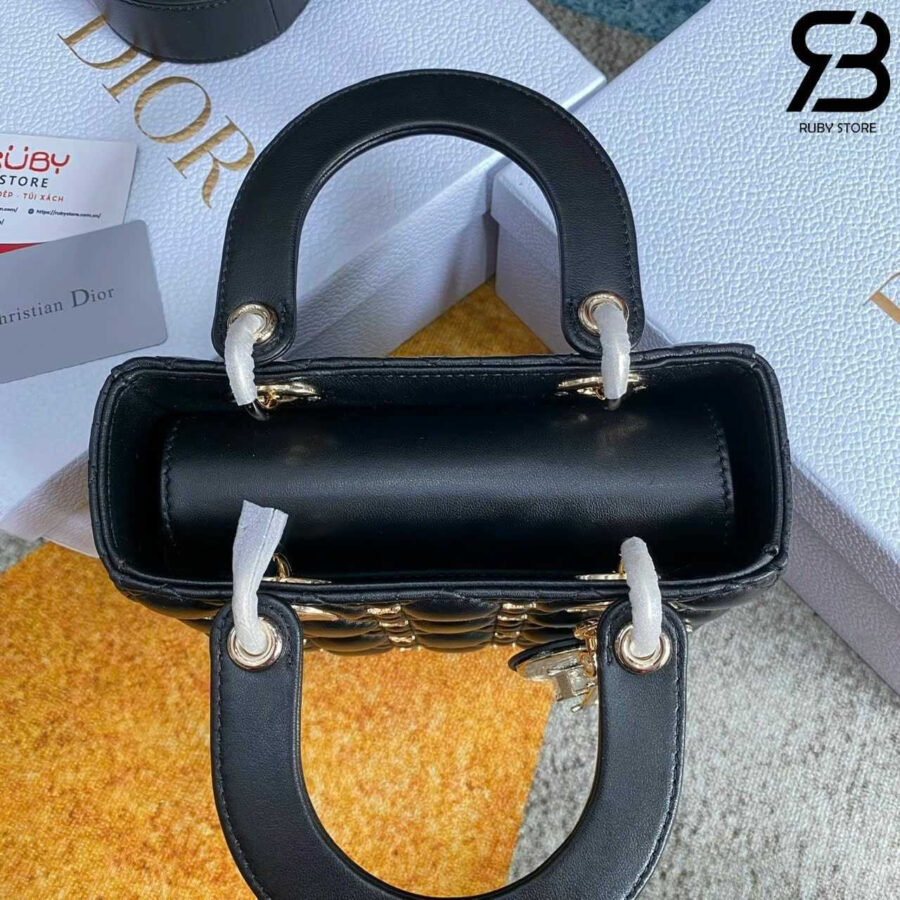 Túi Dior Small Lady Butterfly Black Lambskin GHW Best Quality