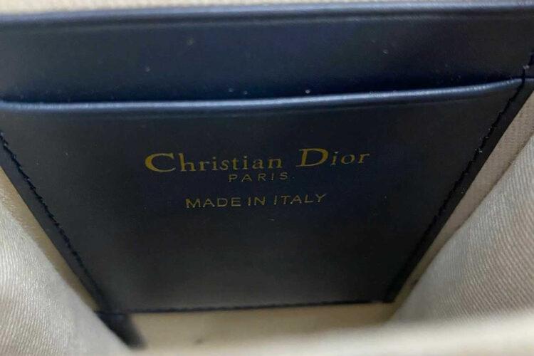 Túi Dior Vertical Saddle Pouch Blue D Oblique