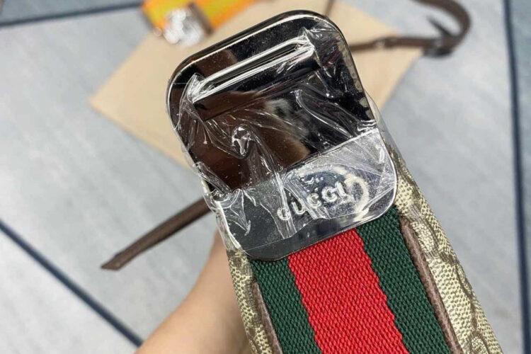 Túi Gucci Attache Small Shoulder Bag GG Supreme Brown Be Nâu