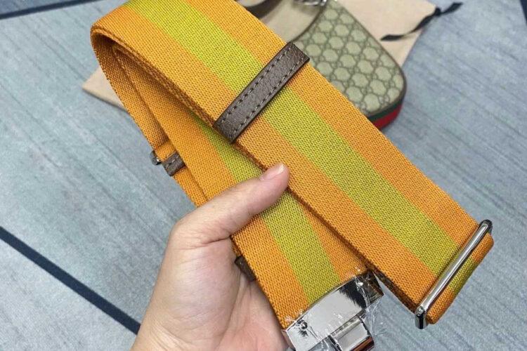 Túi Gucci Attache Small Shoulder Bag GG Supreme Brown Be Nâu