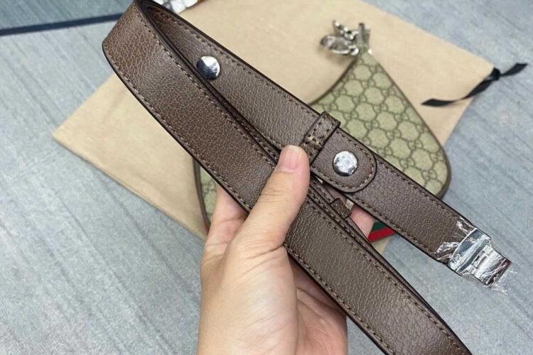 Túi Gucci Attache Small Shoulder Bag GG Supreme Brown Be Nâu