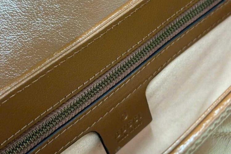 Túi Gucci GG Marmont Small Shoulder Bag Caramel Brown Leather Nâu
