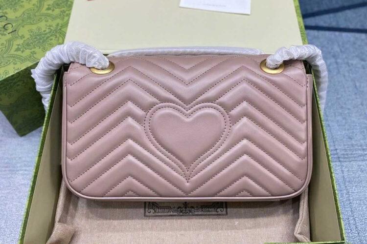 Túi Gucci GG Marmont Small Shoulder Bag Size 26 Dusty Pink