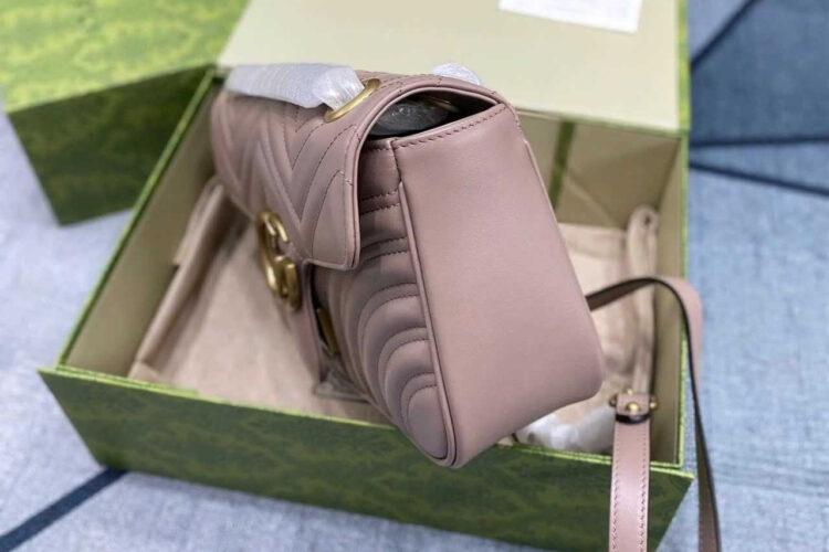 Túi Gucci GG Marmont Small Shoulder Bag Size 26 Dusty Pink