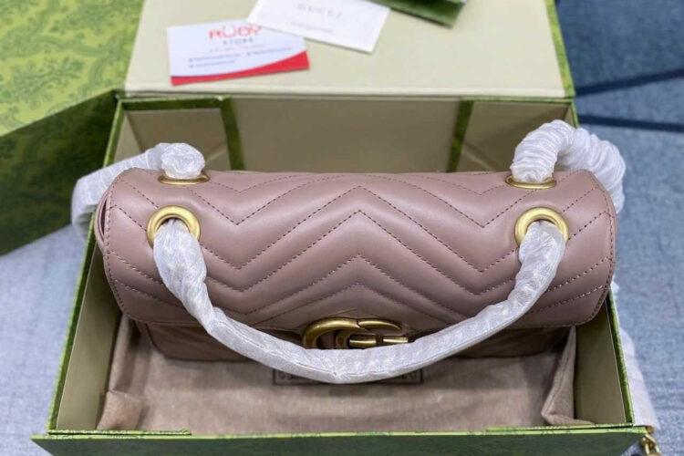 Túi Gucci GG Marmont Small Shoulder Bag Size 26 Dusty Pink