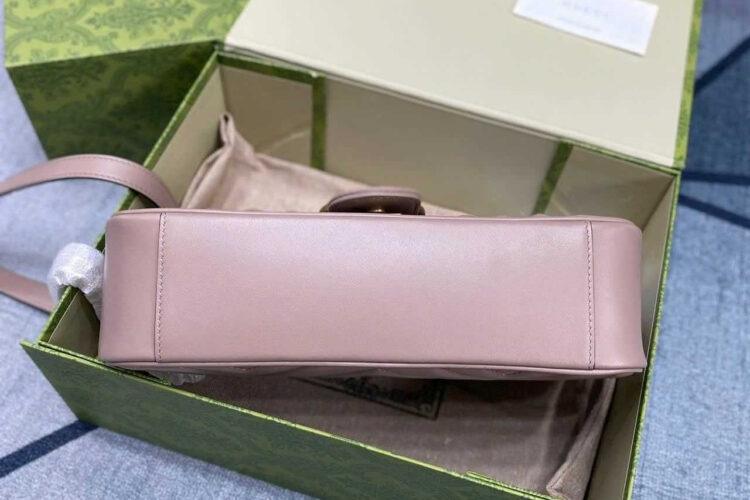 Túi Gucci GG Marmont Small Shoulder Bag Size 26 Dusty Pink