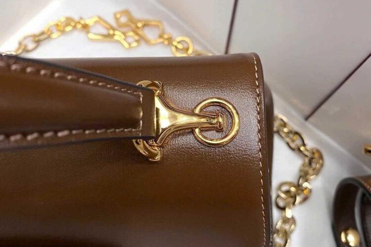 Túi Gucci Horsebit 1955 Mini Bag GG Supreme Nâu 22CM