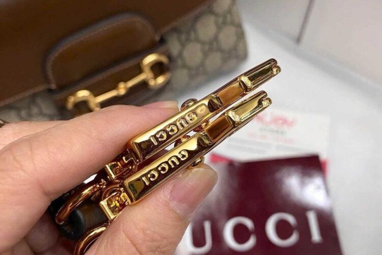 Túi Gucci Horsebit 1955 Mini Bag GG Supreme Nâu 22CM