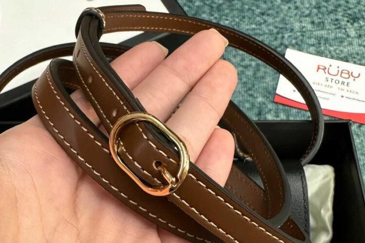 Túi Gucci Padlock Mini Bag GG Supreme Black Màu Be Đen