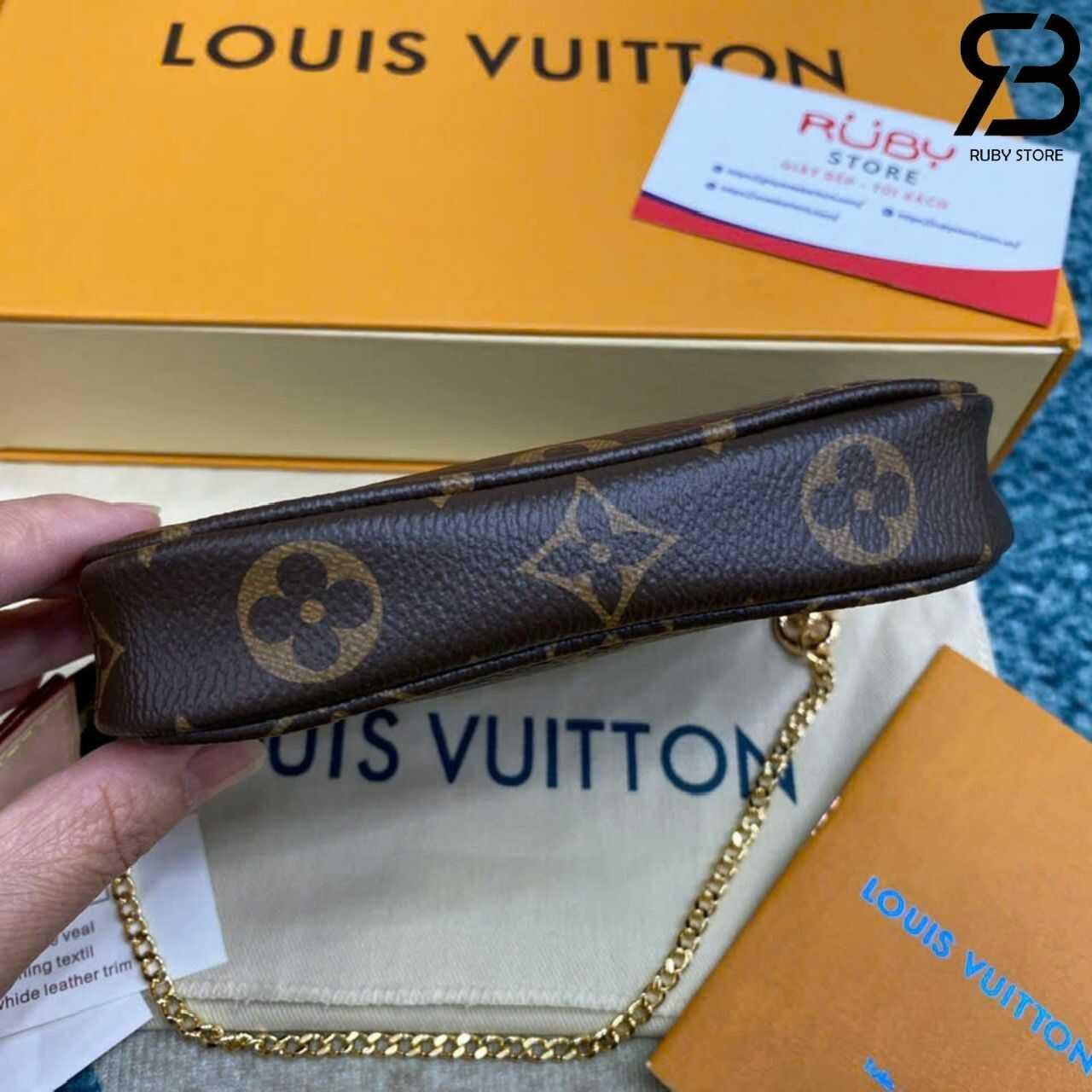 Túi LV MINI POCHETTE nâu