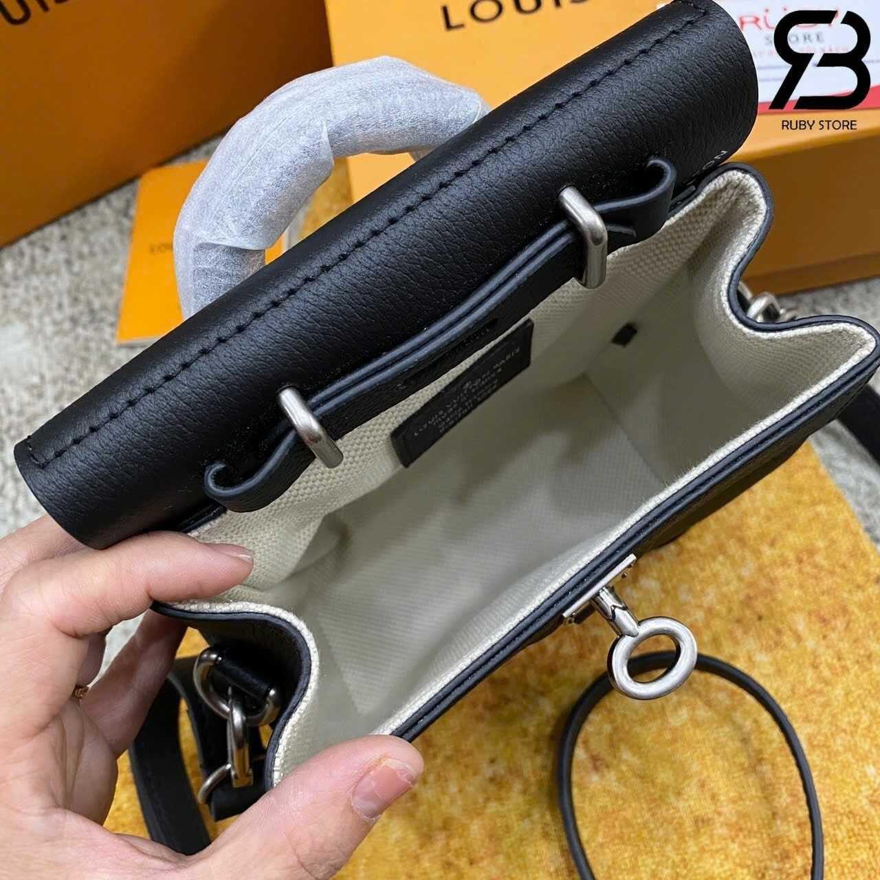 Túi LV Steamer 15 M11637 Black Calfskin Màu đen