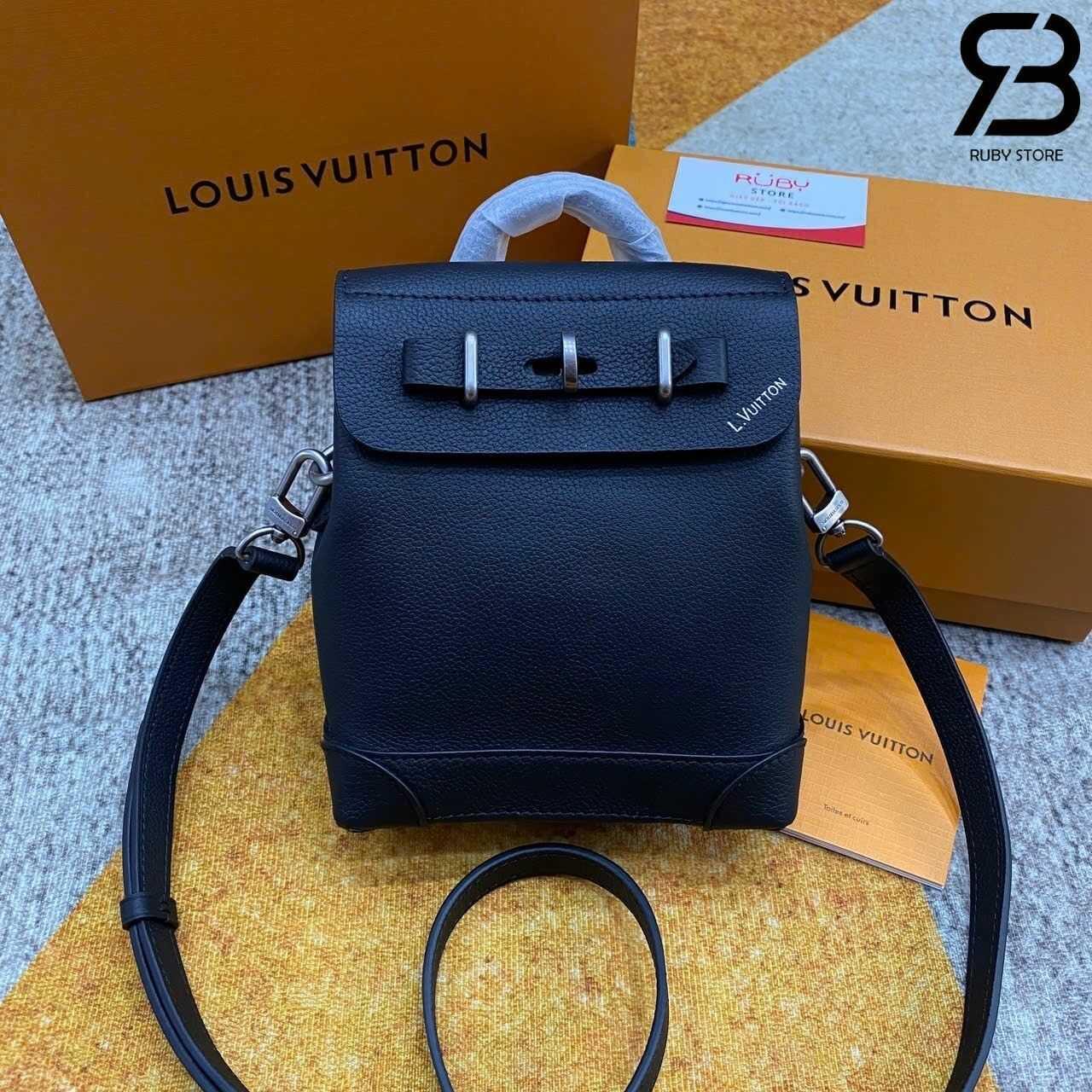 Túi LV Steamer 15 M11637 Black Calfskin Màu đen
