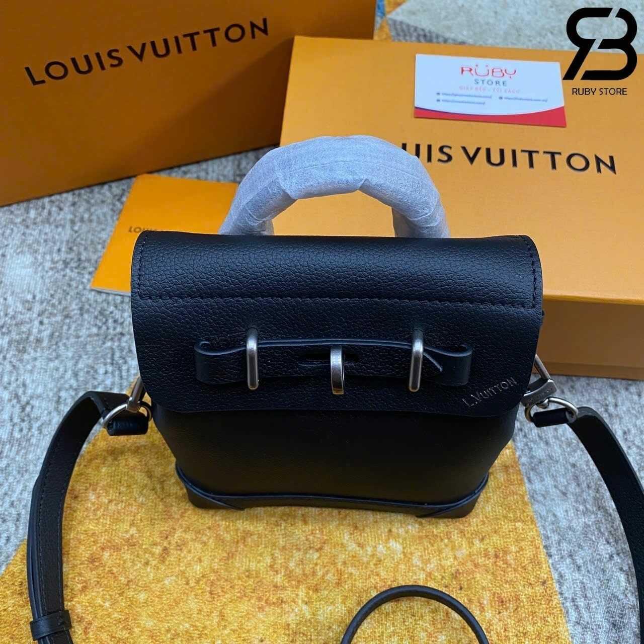 Túi LV Steamer 15 M11637 Black Calfskin Màu đen
