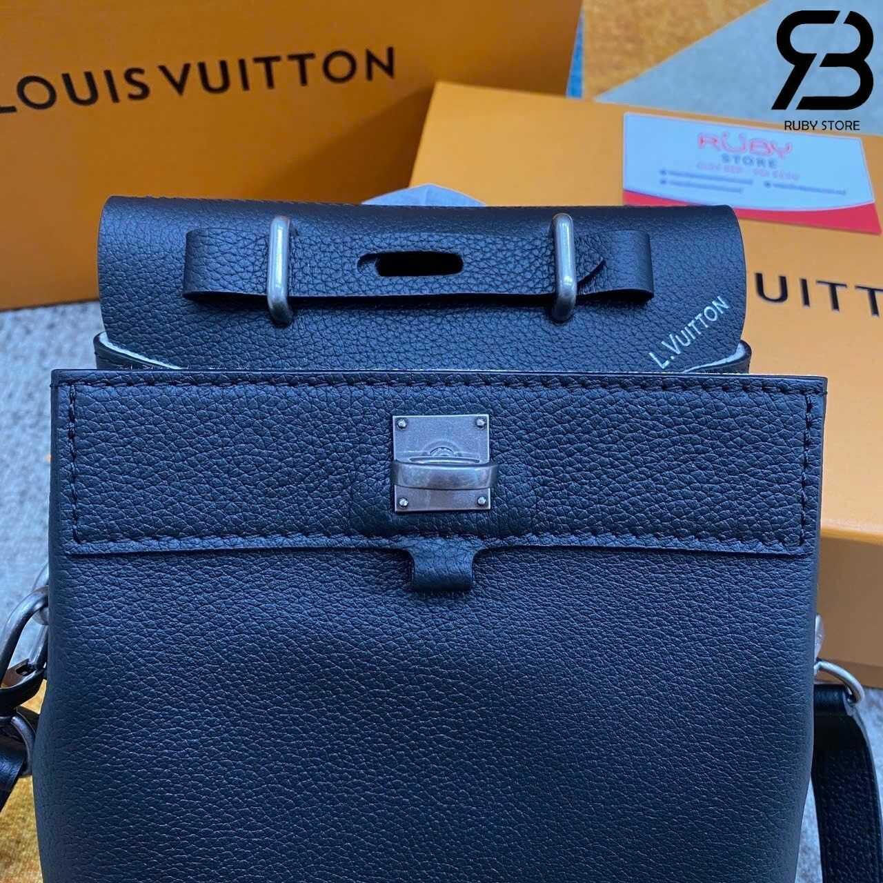 Túi LV Steamer 15 M11637 Black Calfskin Màu đen