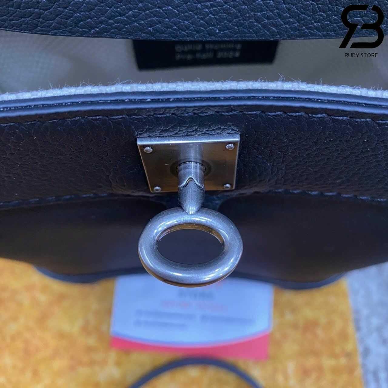Túi LV Steamer 15 M11637 Black Calfskin Màu đen