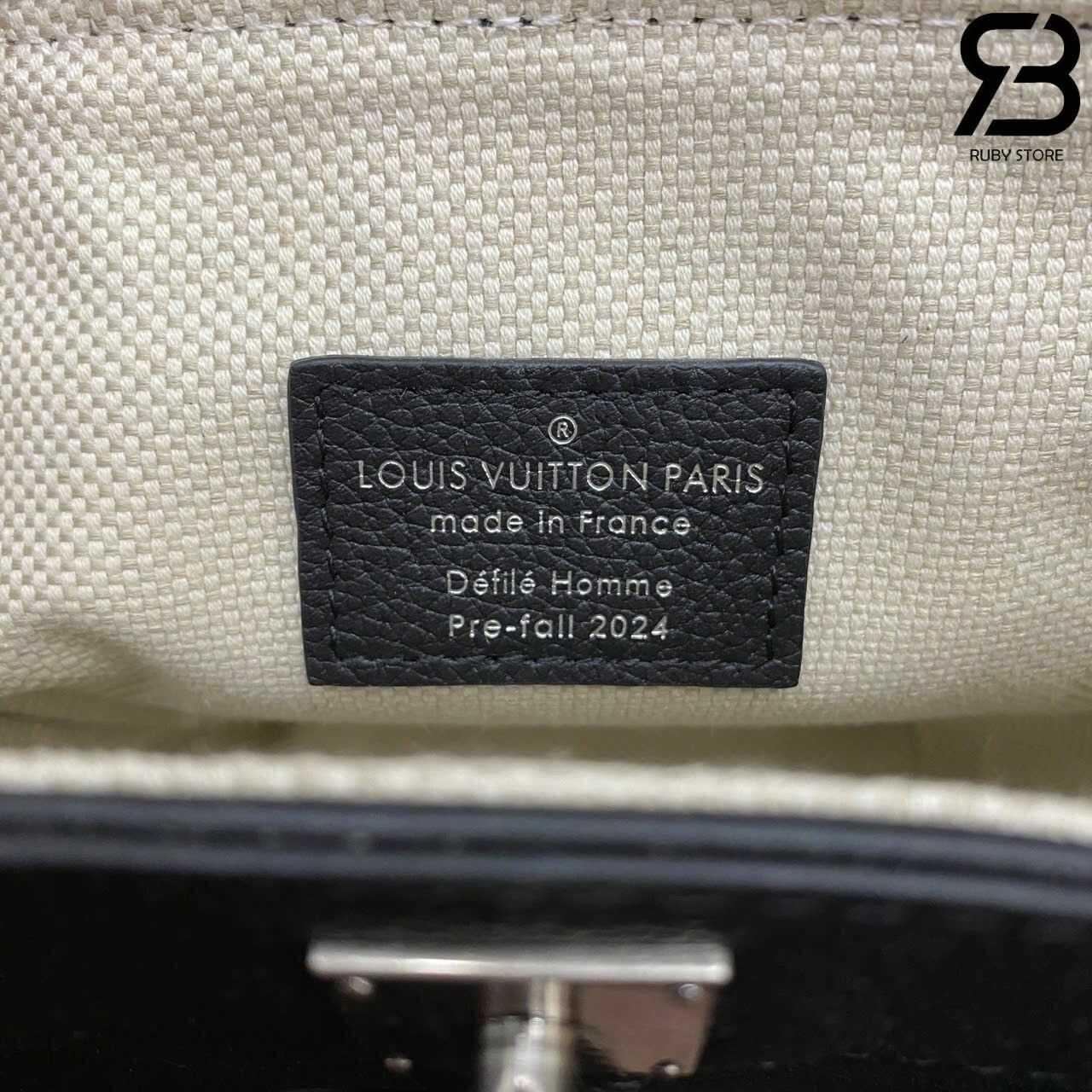 Túi LV Steamer 15 M11637 Black Calfskin Màu đen