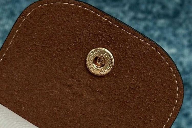 Túi Longchamp Le Pliage Xtra XS Pouch Ecru Canvas Cognac Leather Kem