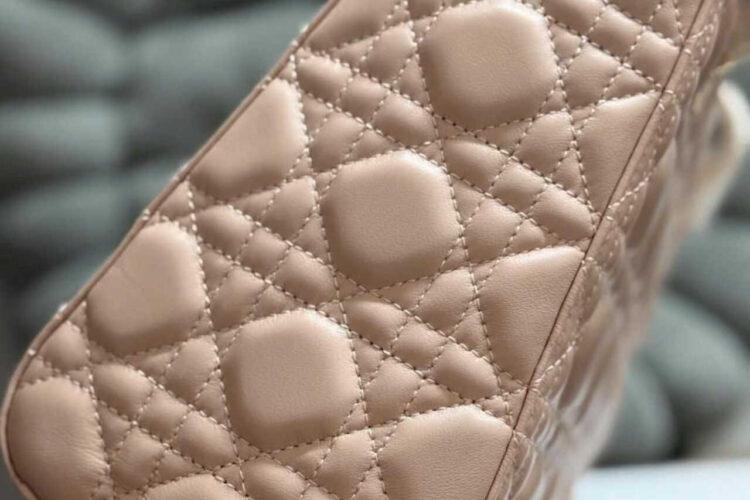 Túi Medium Lady Dior Powder Pink Lambskin GHW Size 24 hồng