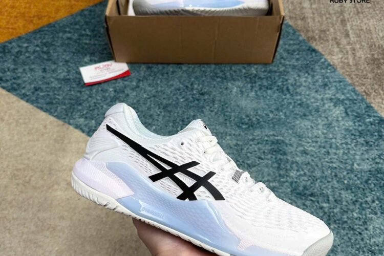 Giày Asics Gel-Resolution 9 White Black Trắng Đen Best Quality