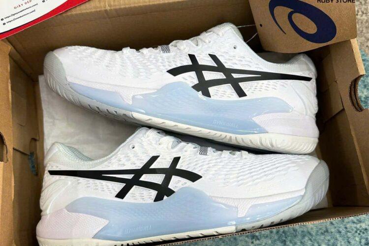 Giày Asics Gel-Resolution 9 White Black Trắng Đen Best Quality