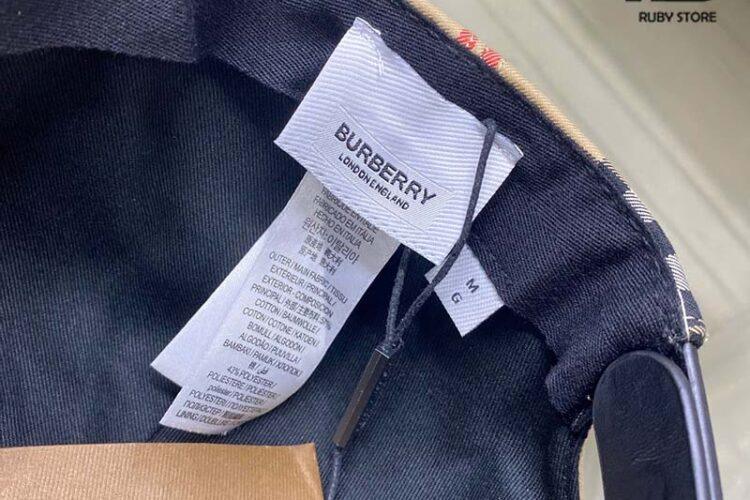 Mũ Burberry Logo Applique Vintage Check Baseball Cap Archive Beige Best Deal