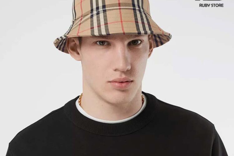 Mũ Burberry Vintage Check Technical Cotton Bucket Hat Best Deal