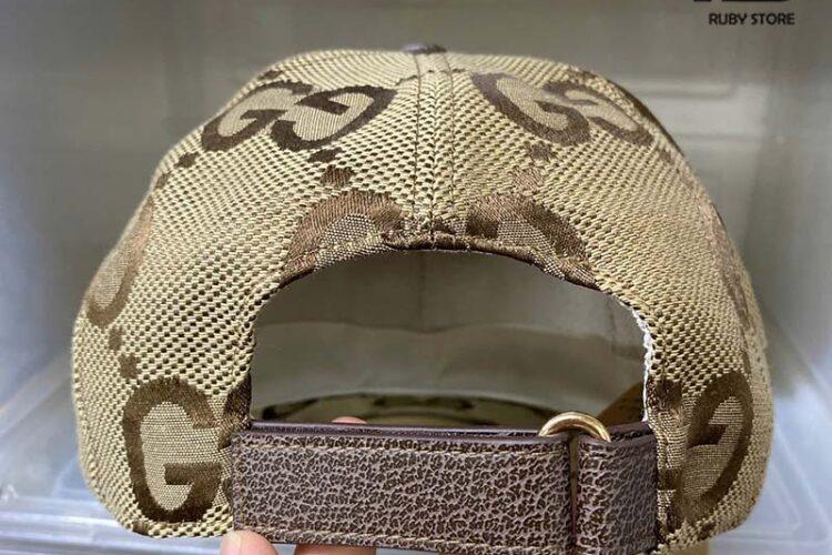 Mũ Gucci Jumbo GG Canvas Baseball Hat Màu Nâu Best Deal