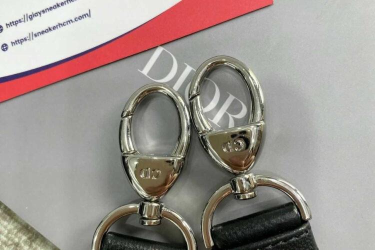 túi Dior Medium Lady Dior Black Lambskin SHW Size 24