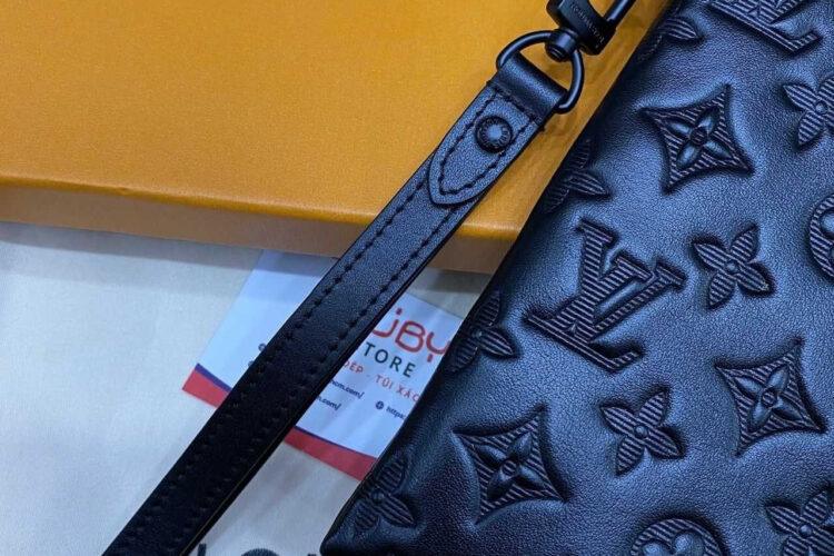 túi LV Pochette To-Go M81570 Monogram Shadow đen