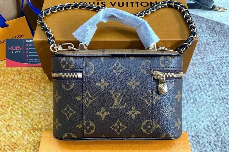 túi LV Vanity Chain Pouch M47125 Monogram