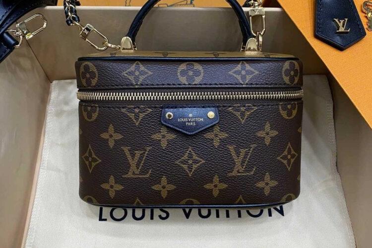 túi LV Vanity Chain Pouch M47125 Monogram Best