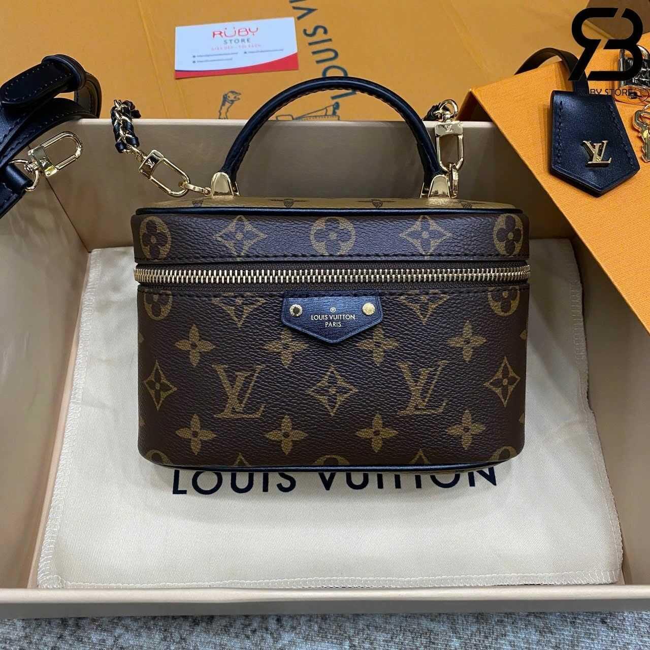 túi LV Vanity Chain Pouch M47125 Monogram Best