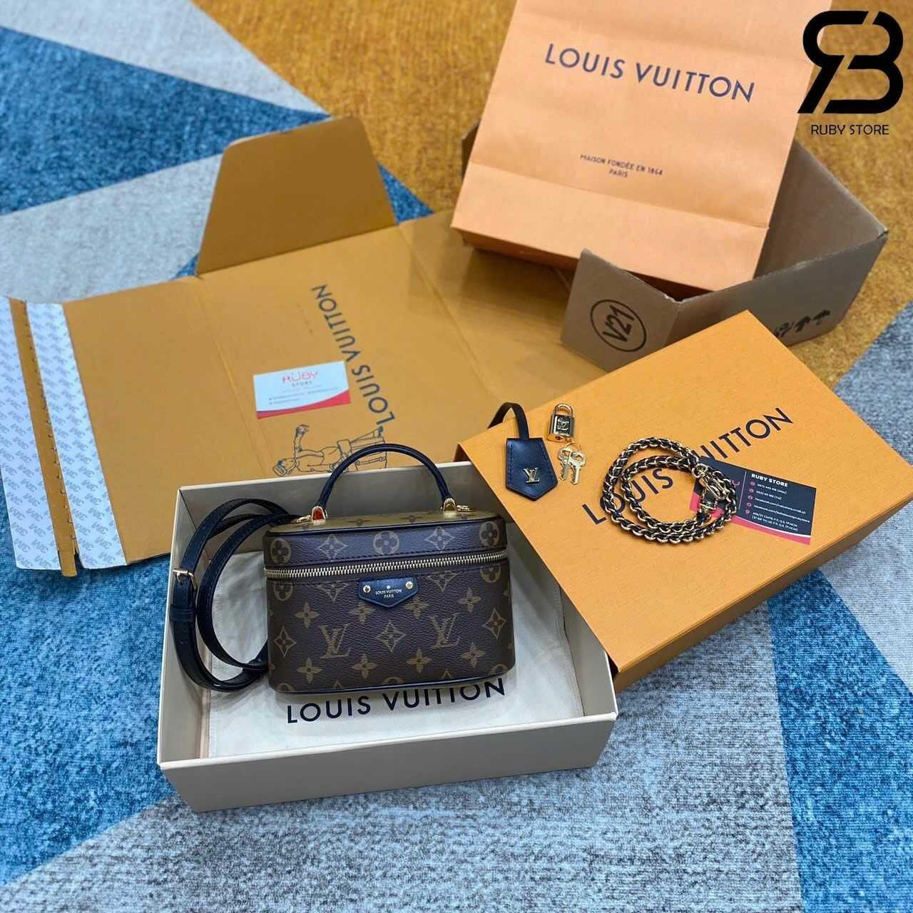 túi LV Vanity Chain Pouch M47125 Monogram Best
