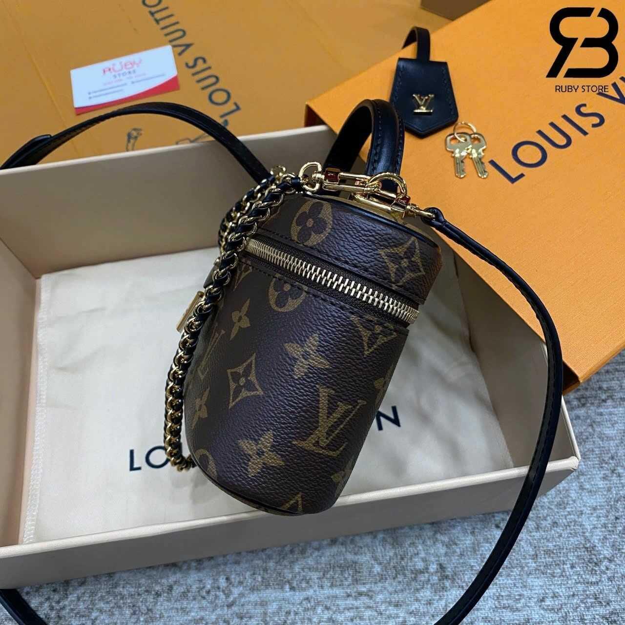 túi LV Vanity Chain Pouch M47125 Monogram Best