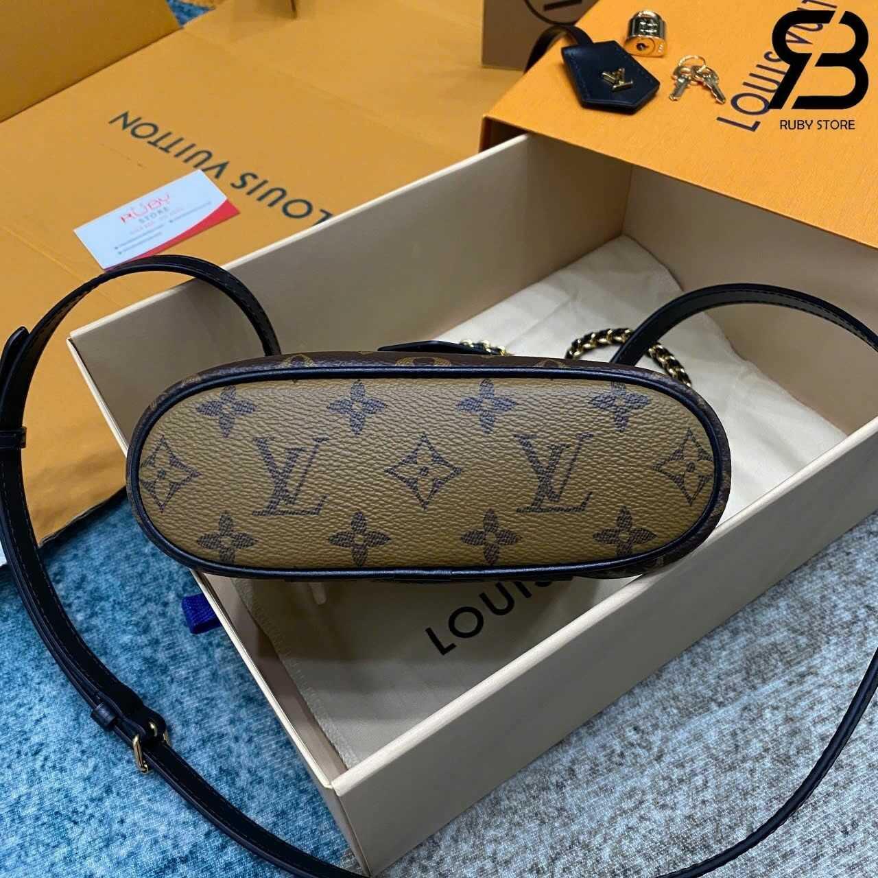 túi LV Vanity Chain Pouch M47125 Monogram Best