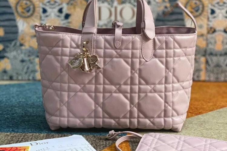 túi Medium Dior Toujour Bag Pale Pink Calfskin hồng