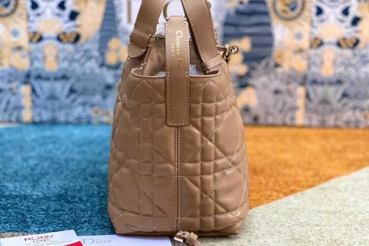 túi Medium Dior Toujour Bag Tan Brown Calfskin nâu