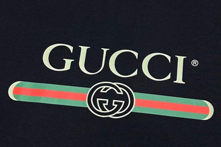 Áo Gucci Oversize T-Shirt With Gucci Logo Black đen