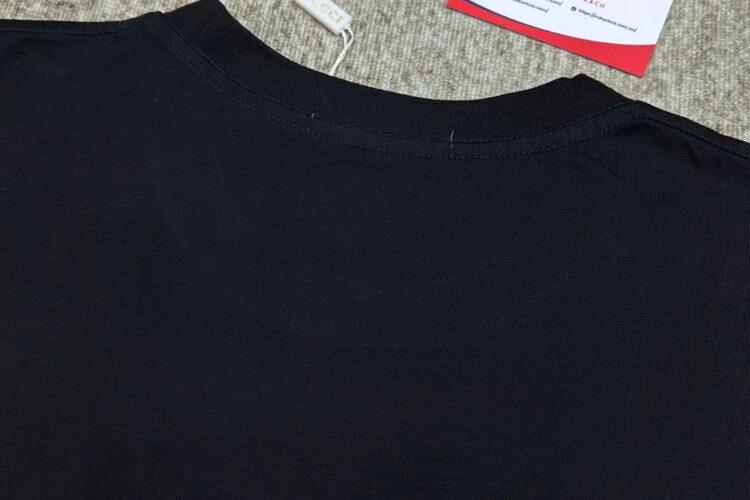 Áo Gucci Oversize T-Shirt With Gucci Logo Black đen