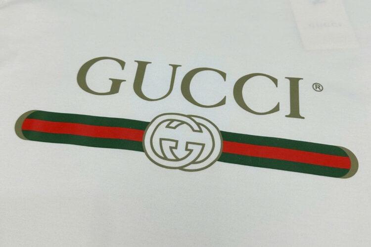 Áo Gucci Oversize T-Shirt With Gucci Logo White Trắng