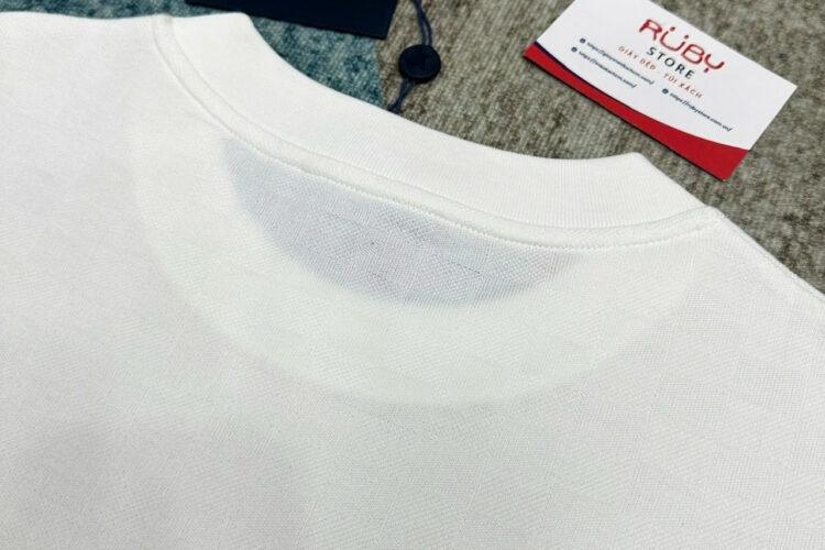 Áo Thun LV Damier Signature T-Shirt Milky White Trắng