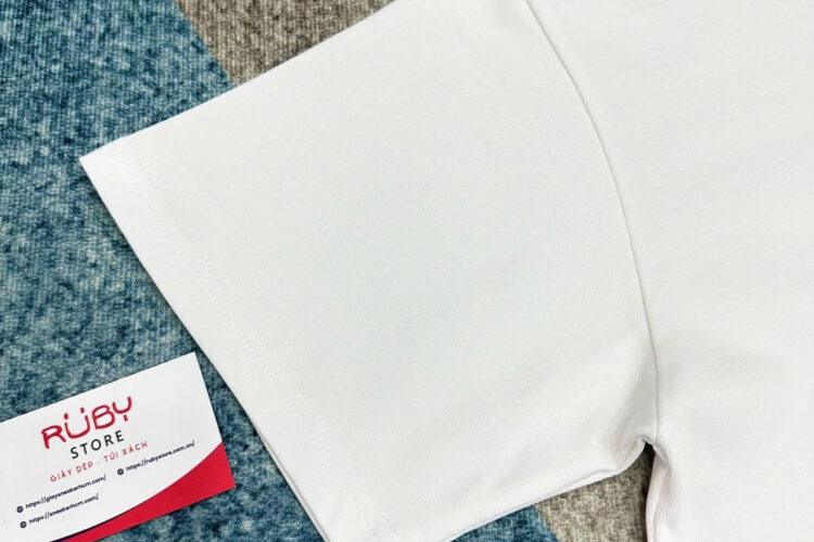 Áo Thun LV Embellished Graphic Cotton T-Shirt Vers United Since 1854