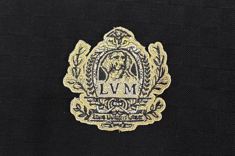 Áo Thun LV Signature Patch Cotton T-Shirt Black Damier Westminster Dog