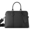 Cặp Xách Tay LV Takeoff Aerogram Black 39CM Màu Đen