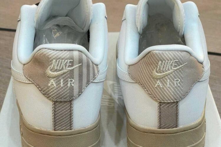 Giày Air Force 1 Low Brogue Màu Trắng Nâu