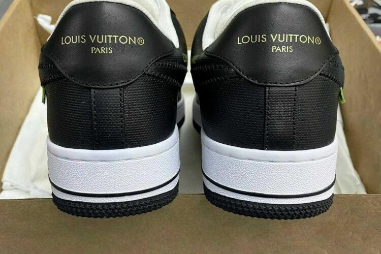 Giày Air Force 1 x Louis Vuitton Black White Đen Trắng