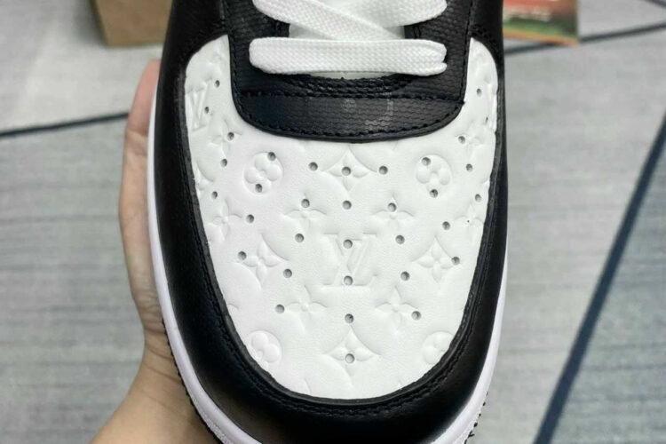 Giày Air Force 1 x Louis Vuitton Black White Đen Trắng