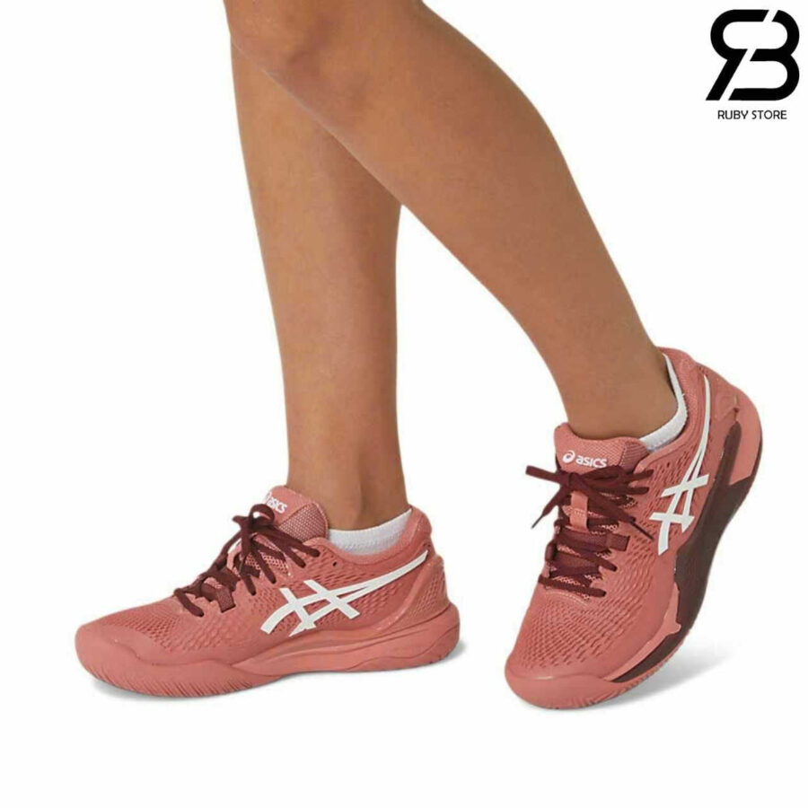 Giày Asics Gel-Resolution 9 Pale Light Garnet White Hồng