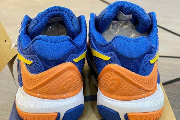 Giày Asics Gel-Resolution 9 Steel Blue Orange Xanh Dương Cam