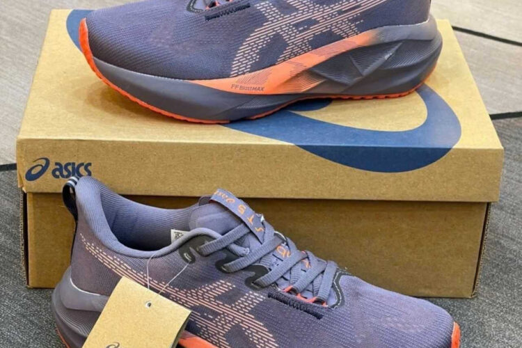 Giày Asics Novablast 5 Greyish Purple Coral Reef Tím Cam